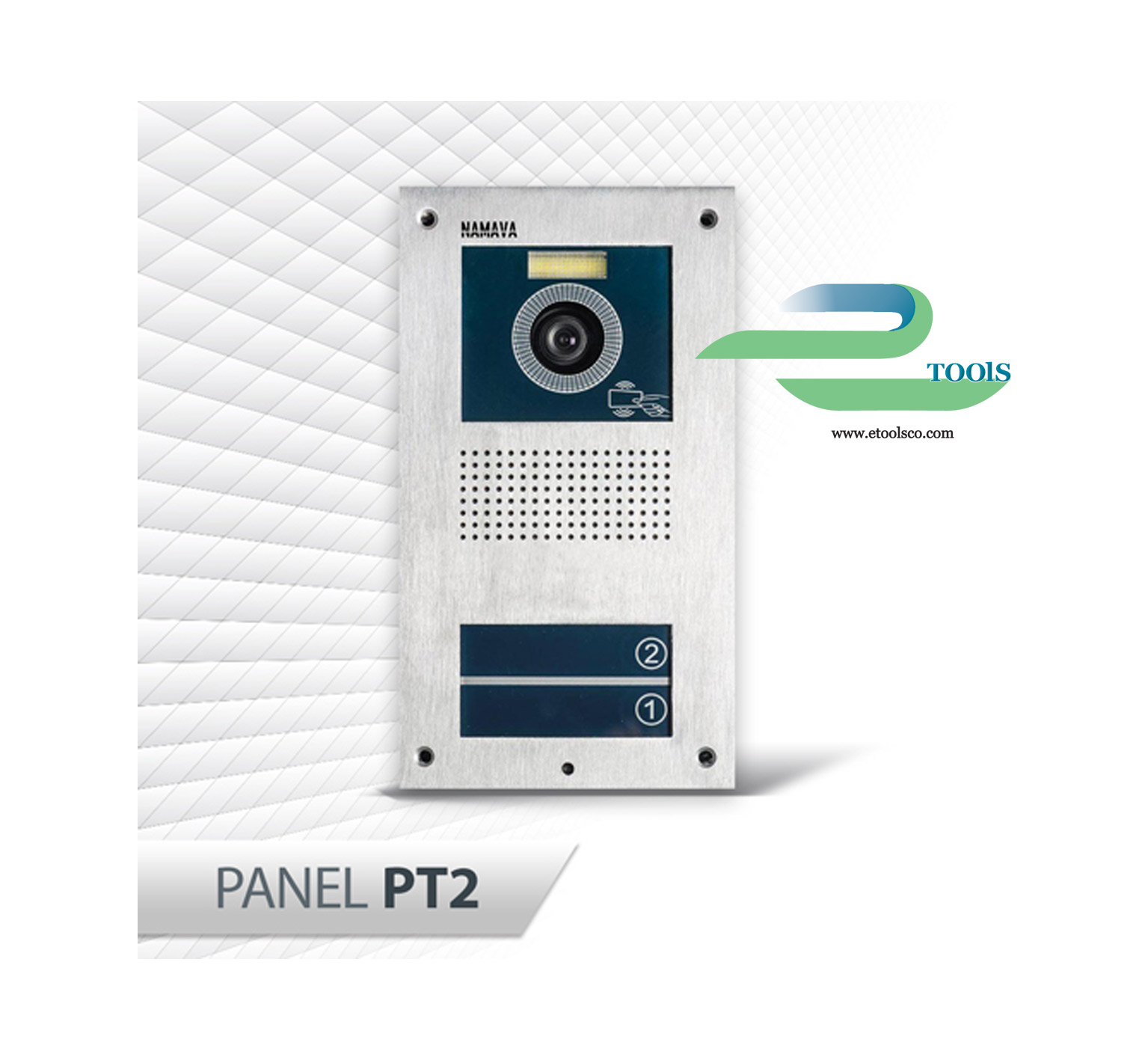 پنل 2 واحدی لمسی آیفون تصویری نماوا PT2